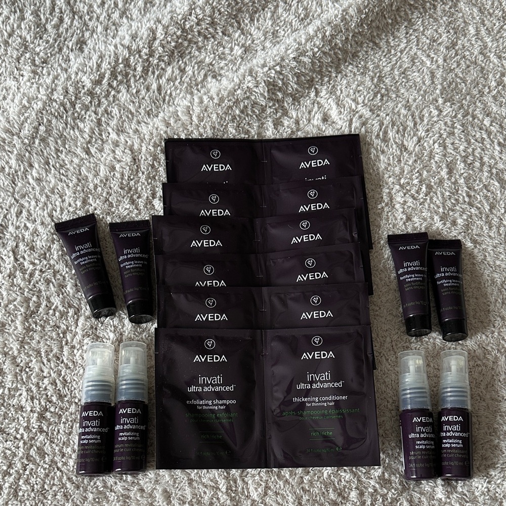 BRAND NEW Aveda Invati Ultra Advanced Trial size bulk set